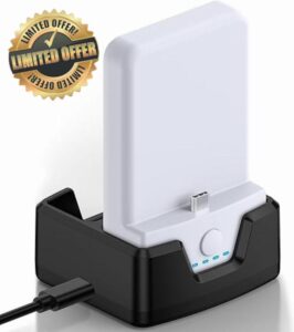 1x7500mAh Rechargeable Battery Pack and Charging Dock, for Meta Quest 2 Accessories Noiposi Head Strap
