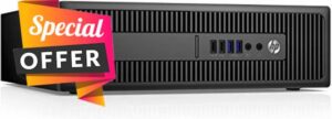 HP EliteDesk 800 G2 SFF Quad Core i5-6500 16GB DDR4 256GB SSD WiFi Windows 10 Professional Desktop PC Computer (Renewed)