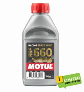 WOL Motul 101666 Factory Line RBF 660 Dot 4 Racing Brake Fluid 500ml - Fully Synthetic Gear Fluid Extremely High Dry Boiling Point (1 Unit)