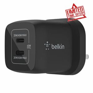 Belkin 45W Dual USB Type C Wall Charger