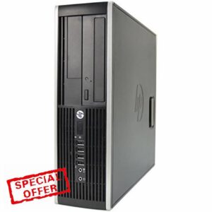 HP Elite 8200 SFF Quad Core i5-2400 3.10GHz 8GB 500GB DVD Windows 10 Professional Desktop PC Computer With Antivirus (Renewed)
