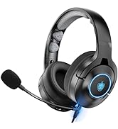 YOTMS PS4 Gaming Headset for PS5, PC, Switch, G2000 Pro Bluetooth Wireless Over Ear Headphones fo...