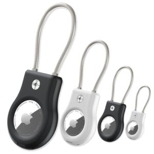 Air Tag Lock Case Holders with Wire Cable