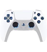 eXtremeRate Multi-Colors Luminated D-pad Thumbstick Share Option Home Face Buttons for PS5 Contro...