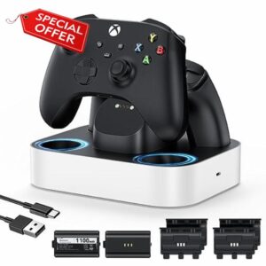 NEWDERY Controller Charger Station for Xbox