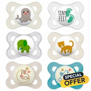 MAM Original Day & Night Silicone Dummies Set of 6