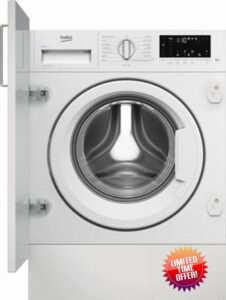 Beko RecycledTub® WTIK94121F Integrated 9kg Washing Machine with 1400 rpm - White - A Rated
