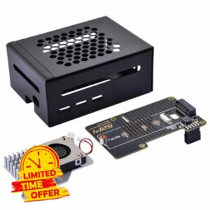 GeeekPi Raspberry Pi 5 Case | PCIe M.2 NVMe SSD Shield Top X1001 / X1000 / X1003 / N04 / N05 & Raspberry Pi 5 Active Cooler (N04 & Active Cooler Included)