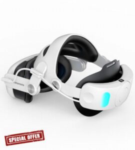 TRANSNOVO for Meta Quest 3 Head Strap with Battery