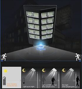 120000LM 6500K LED Solar Parking Lot Lights
