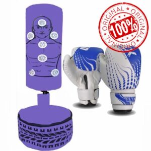 Kids Free Standing Punch Bag with Boxing Gloves