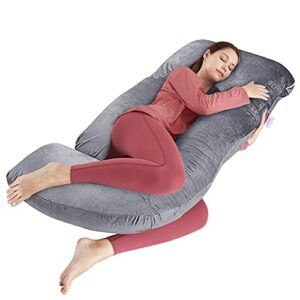 J Shaped Full Body Support Pillow for Sleeping Well