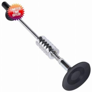 idaXL Suction Cup Slide Hammer 59cm - Carbon Steel Vehicle Dent Puller with Strong Rubber Vacuum Grip and Manual Control for Car Panel Repai