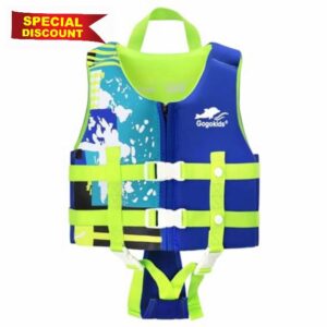 Gogokids Swim Vest Float Jacket - Kids Swimming Training Flotation Buoyancy Swimsuit with Adjustable Safety Straps for 15-35kg Child