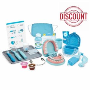 Melissa & Doug Super Smile Dentist Kit for Kids Role Play Toys for 3+ Year Old Girls Educational Toys for 3 Year Old Boys Montessori Kids Toys Age 3