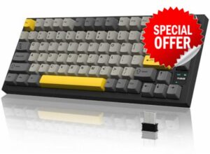 YINDIAO Ajazz AK820 PRO Mechanical Keyboard with TFT Smart Display&Knob