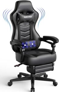 Swivel Height Adjustable Reclining PU Leather Video Game Chair
