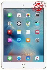 Apple iPad Mini 4 128GB Wi-Fi - Gold (Renewed)