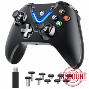 RALAN Black Wireless Controller with Paddles for Windows PC