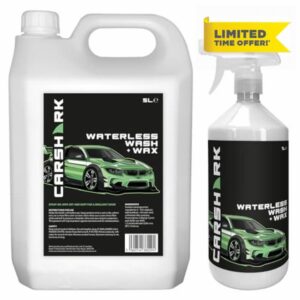 CARSHARK Waterless Wash & Wax Original 1L spray with 5L refill contains Carnauba Wax