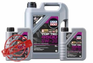WOL Liqui-Moly 5W30 Synthesis Technology Engine Oil 2318 Top Tec 4500 Low Viscocity ACEA C1 Car Oil (7L)