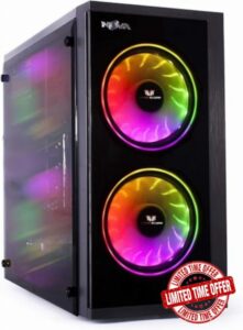 Veno Scorp Budget Gaming PC Intel Core i5-16GB RAM - 500GB HDD – GT 710 2GB NOVA ARGB Gaming Case - WINDOWS 10(Renewed)