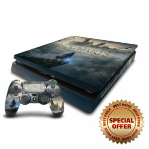 Head Case Designs Officially Licensed Hogwarts Legacy Key Art Graphics Vinyl Sticker Gaming Skin Decal Cover Compatible With Sony PlayStation 4 PS4 Slim Console and DualShock 4 Controlle