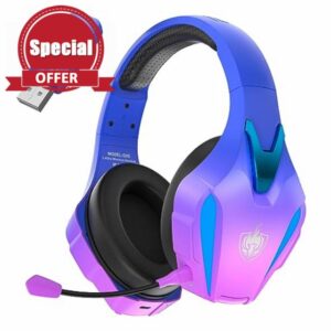 PHOINIKAS Wireless Gaming Headset for PS4 PS5 PC Switch