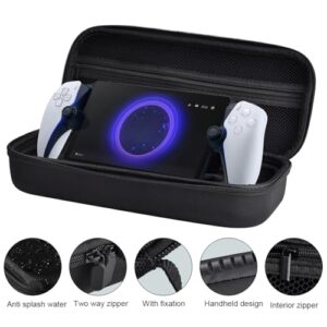 Splashproof Stand Design Portable Storage Bag with Transparent PC Protective Case for Sony Playstation Portal