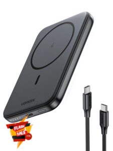 UGREEN Nexode MagSafe Power Bank 5000mAh Mini Magnetic Wireless Power Bank PD 3.0 USB-C Fast Charging Portable MagSafe Charger Compatible with iPhone 15 Pro Max/Pro/Plus/15