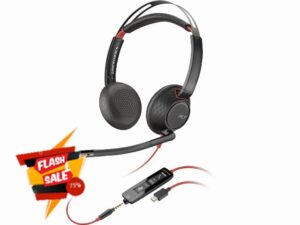 Plantronics Poly Blackwire 5220 Stereo USB-C Headset +3.5mm Plug +USB-C/A Adapte