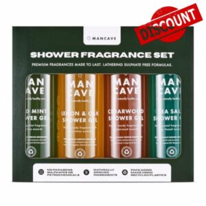 ManCave Men's Ultra-Premium Shower Gel Fragrance Gift Set