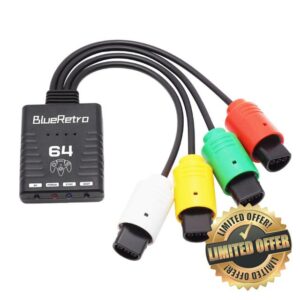 Hsthe Sea N64 Wireless Controller Adapter Converter Support 4 Bluetooth Grips For Switch Pro Wii PS3 PS5 Controllers