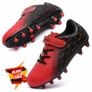 Boys Football Boots Shoes Kids Girls FG/AG Soccer Athletics Training Sport Running Shoes Profession Competition Teenager Indoor Outdoor Cleats Sneakers for Unisex