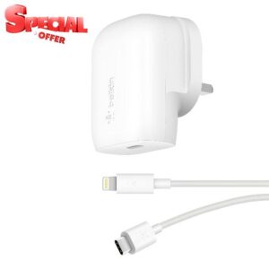 Belkin 30W USB C Wall Charger with USB-C to Lightning Cable