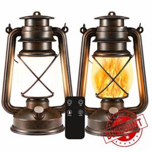 LED Vintage Lantern Flickering Flame