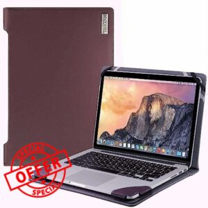 Broonel - Profile Series - Purple Leather Laptop Case - Compatible With Lenovo IdeaPad Slim 3 14IAH8-14'' Laptop