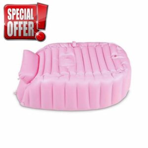 TOYANDONA Thicken Bathing Tub Inflatable Bath Tub Pink Child