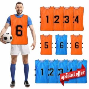 12 Pcs Numbered Soccer Vest
