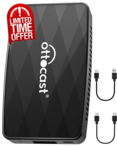 Ottoadapter MX Wireless Apple CarPlay Android Auto Adapter with Mirroring