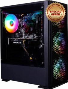 Veno Scorp Gaming PC Desktop Computer: i7-3770 3.90Ghz - 16GB RAM – RTX 3050 6GB - 256GB SSD - 1TB HDD - 500W 80+ PSU - Vortex ARGB CASE - WIFI - WINDOWS 1
