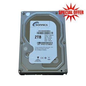 Sonnics 3.5" SATA Hard Drive 7200RPM Desktop PC/Surveillance Storage Hard Drive CCTV Camera CCTV System DVR (2TB)