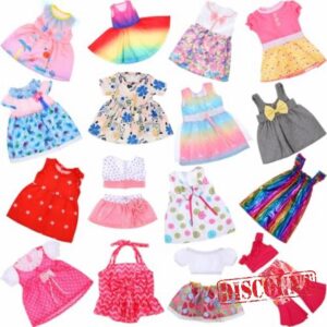 PullCrease 16 Sets 18 Inch Doll Clothes and Accessories