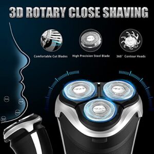 Rechargeable and Cordless Electric Razor with Pop-Up Precision Trimmer