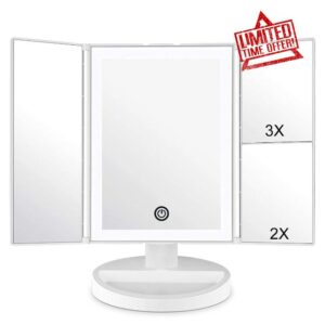 WEILY Makeup Vanity Mirror with LED Lighting and Touch Screen