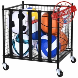 VEVOR Rolling Sports Ball Storage Cart