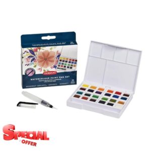 Derwent Watercolour Paint Pan 24 Set