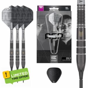 TARGET Darts Nathan Aspinall x ECHO 90% Tungsten Steel Tip Swiss Point Dart Set – 24G ASP Player Edition Darts