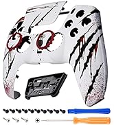 eXtremeRate LUNA Redesigned Blood Zombie Front Shell Touchpad Compatible with ps5 Controller BDM-...