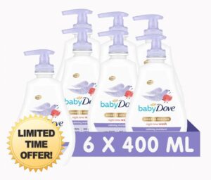 Baby Dove Calming Moisture Head to Toe Baby Wash 400 ml 6 Pack